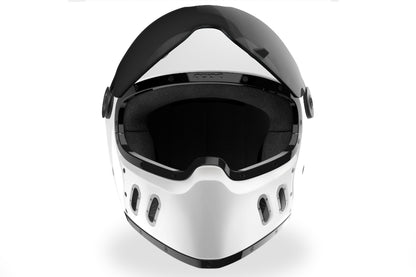 QWART SUPER CUSTOM GLOSS WHITE / BLACK TRIMS / RAW ALU / DARK VISOR